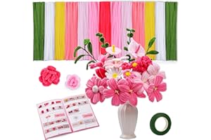 SUVSOON 550 Pcs Pipe Cleaners, 7 Colored Pipe Cleaners for Craft, Chenille Stems Kit (with Tutorial) Craft Supplies for Flower Diy Cafts Parties Decorations