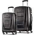 Samsonite Winfield 2 Hardside Luggage with Spinner Wheels, Brushed Anthracite, 2-Piece Set (20/28), Winfield 2 Hardside Luggage With Spinner Wheels