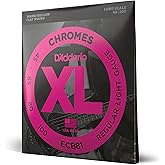 D'Addario ECB81 BAS GİTAR TEL SETİ, CHROMES, REGULAR LIGHT GAUGE (