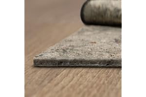 Mohawk Home 5' x 8' Non Slip Rug Pad Gripper 1/4 Thick Dual Surface Felt + Rubber Gripper - Safe for All Floors