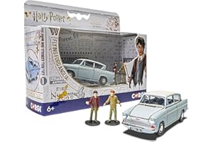Corgi Harry Potter zaczarowany Ford Anglia, z figurką Harry'ego i Rona, różne