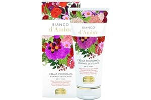 Helan, Bianco D'Ambra - Creme Hydratante Corps Parfumée et Extra Nourrissante Peau Sèche, Creme Corps avec Vitamine E, Huile Amande Douce et Olive Veloutée Stimule le Collagene, 200 ml - Made in Italy