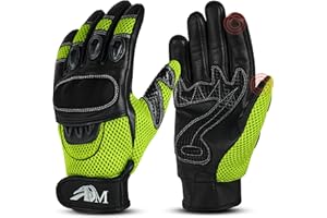 ADM Ultimate Pro-biker Cow Analine Leather Sports Motorcycle Motorbike Full Finger Summer Mountain Bicycle Riding Sports Gloves for men’s 9001 Available In Six Colors