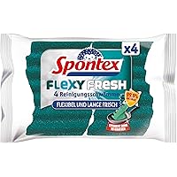 Spontex Geschirrschwämme 4er Pack - Kratzfrei & Saugstark Für Schonendes Spülen