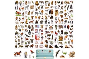 COLOFALLA 12 Pagine Adesivi Bambini 3D Animali Adesivi Decorativi Dinosauri Adesivi Veicoli Autoadesivi Premio Stickers Bambini Regali Gratificanti Festa Compleanno Scrapbooking Album Biglietti