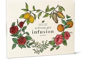 SANDY LEAF FARM Gin Infusing Kit - Infuses 1.4L of Gin with Four Artisan Spice and Tea Blends - Pink Gin Infusion Included