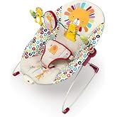 Bright Starts Taşınabilir Ana Kucağı Yatıştırıcı Titreşimli &Ccedil;ıkarılabilir Oyuncak Barlı Bebek Koltuğu, 0-6 Ay 0-9 kg (Eğlence