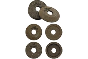 AESA MARKET Smerigli per affilatoio affettatrice diametro 51 h 15 e 7 mm foro 14,3 mm compatibili con Bizerba Omas