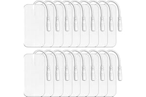 ‎SUNJULY SUNJULY Tens Elektroden Pads, 20 Stück 5x10 cm Tens Gerät Schmerztherapie, Selbstklebende Wiederverwendbare Elektrode Gerät Pads mit den Meisten TENS EMS Gerät Pads