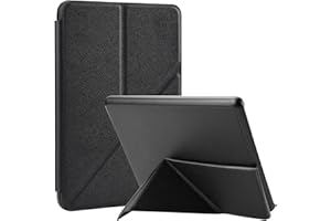 BHHB Custodia per Kindle Paperwhite di 11ª generazione, Custodia Smart-Cover da 6,8" con Supporto Pieghevole e Funzione di Sospensione/Accensione Automatica, Edizione Signature Custodie per Kindle - Nero