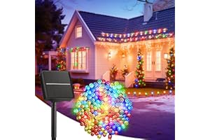 BRIGHTOWN Solar String Lights Outdoor, 22M/72FT 200 LED Solar Powered String Lights with 8 Lighting Modes, Waterproof Patio Lights for Outside Tree Balcony Gazebo