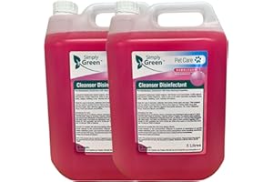 LINK SUPPLIES 2 x 5 Litre Simply Green Pet Disinfectant and Deodoriser Bubblegum Scent