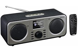 Lenco DAR-030 - DAB+ Radio - Bluetooth V.5 - DAB+ und FM Empfänger - 10 Senderspeicher - 2 x 3 Watt RMS - Fernbedienung - Alarmfunktion - Schwarz