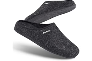 Komforty Hausschuhe Damen Herren - Rutschfeste Hausschuhe für drinnen & draußen - Unisex Warme Pantoffeln aus Wolle