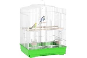 PawHut fågelbur fågelvoljärer för undulat 46,5 x 36 x 59 cm
