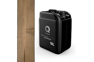 Q-COVER impregnante per legno Marrone-grigio 7013 10 L 2 in 1 protezione del legno impregnazione colorata prodotto per l'impermeabilizzazione protezione del legno impermeabilizzante effetto di