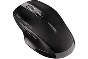 ‎CHERRY CHERRY MW 2310 2.0, Kabellose 6-Tasten-Maus, 2,4 GHz Funk mit 10 m Reichweite, Optischer Sensor & DPI-Schalter, Nano-USB-Empfänger, Beidhändig Nutzbar, Schwarz