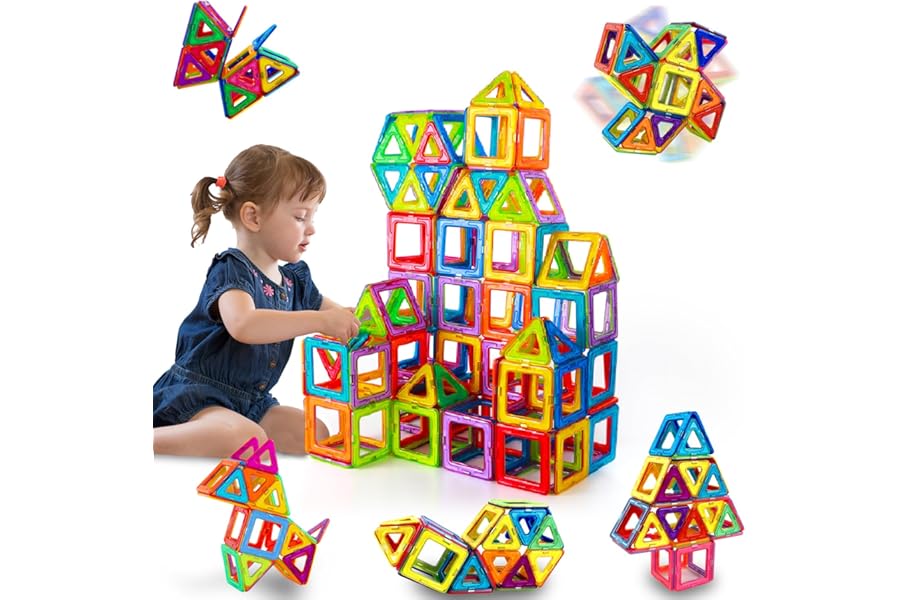 38 Pcs Magnetic Building Blocks Magnetic Building Blocks Magnetic Game for Kids 3 4 5 6 Years Old Magnetic Bricks Game Magnet Montessori Toy from 3 4 5 6 Years Birthday Gift
