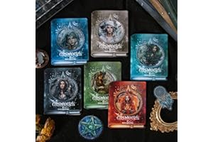 MISKEPAA 150 Pcs Scrapbooking Accessori Kit, Witchy Scrapbook Accessori, Magical Scrapbook Stickers for Scrapbooking, Junk Journaling, Bullet Journal, DIY Crafts, Painting, Planners (Sacred Grimoire)