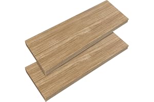 Casaria 2X Étagères Murales Flottantes 70 cm Chêne MDF Robuste Effet Flottant étagère Bois Rangement décoration