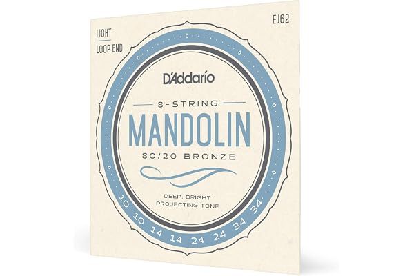 D'Addario EJ62 Cordes pour Mandoline