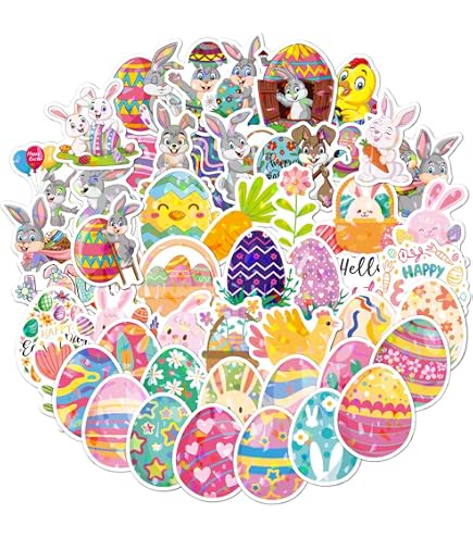 Set Di 364 Adesivi Pasquali Per Bambini: Coniglietti E Uova Fai Da Te In Schiuma. Perfetti Per Decorazioni Pasquali, Lavoretti Creativi E Regali!