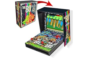 UNICVIEW Freizeit-Arcade zum Aufhängen an der Wand, enthält 9.800 Spiele, zwei Arcade-Joysticks mit 6 Spieltasten, Stereo-Lautsprecher, inklusive DX 2 Plus Platte, 19-Zoll-Monitor