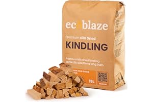 Ecoblaze 6.5kg Kiln Dried Hardwood Kindling Wood - Ideal for use with Natural Firelighters, Fire Logs, Briquettes, Kiln Dried Firewood Logs for Wood Burner, Fire Lighters, Smokeless Coal and Fires