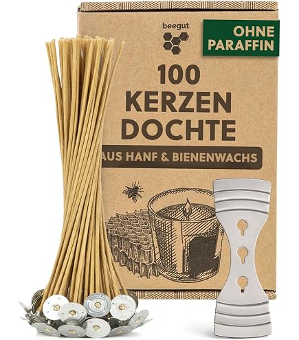 Ilmkerze® Docht Kerzendocht für Kerzen bis 9 cm Durchmesser Länge 10 m | 100% Baumwolle