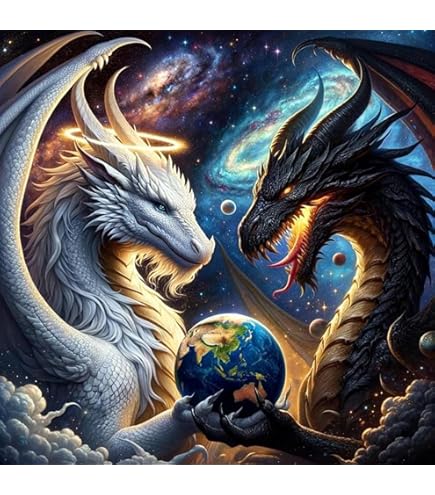 5D Diamond Painting Dragon Phoenix Peinture Diamant Painting Diy Loisirs Créatifs Adultes Strass