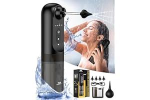 Hommie Ohrenschmalz Entferner Elektrische Wiederaufladbare Ohrenreiniger Mit 4 Druckmodi IPX7 Wasserdicht Ohrendusche Faltbare Düse 4 Ersatzspitzen