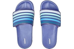 Veittes Kid Boys Girls Pool Slide Sandals, Kid's Fastening Stripe Slider Sandals