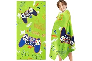 GENERIC DAVBNM Kids Towel - Game Kids Beach Towel for Boys - 70 x 140cm Large Beach Towels for Adults & Boys, Quick Dry & Lightweight - Boys Beach Towel, Jumbo Size - Ideal for Beach, Pool, Bath, Camping