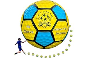 Safe Sport Gear Curve Star Football - Curva Tus tiros como un Profesional con Este Divertido Regalo de fútbol para niños, Impresionante balón de fútbol Ligero tamaño 5 para niños