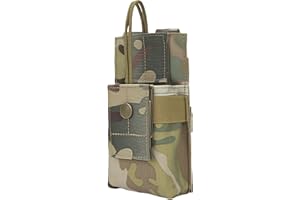 Gexgune Tactical Radio caso titolare fondina walkie talkie fondina molle regolabile sacchetto aperto superiore Magazine M4 Mag Pouch (CP)