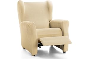 ECOMMERC3 | Funda para Sillón Relax Elástica y Extrasuave Color Beige - Funda para Sillón Relax Ajustable 100% Made in Spain