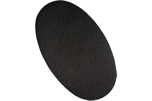 ILC MERCERIE PARADIS PATCHS RENFORTS COUDES et GENOUX thermocollant textile NOIR - 14 cm x 9,5 cm (2 pièces) Réparation Customisation (renfort textile noir)