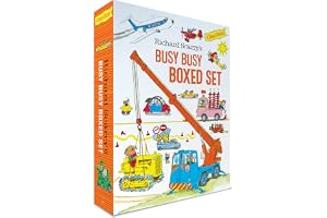 Richard Scarry's Busy Busy Boxed Set: Busy Busy Airport, Busy Busy Cars and Trucks, Busy Busy Construction Site, Busy Busy Fa