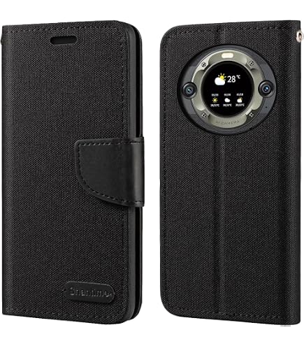 Handyhülle Für Oukitel WP35 - Flip Case Aus Oxford-Stoff & PU Leder Mit Kartenfächern, Magnetverschluss & Standfunktion