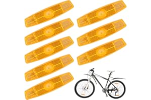 Fangehong 8 Piezas Reflector de Radios de Bicicleta, Hoja Reflectante para Bicicletas, Reflectores de Rueda para Bicicleta de Montaña Bicicleta de Carretera Bicicleta de Ciudad