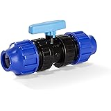 H2O-Flex PP-Fitting, Klemmverbinder - 25er Kugelhahn für PE-Rohr, 25 mm, DVGW