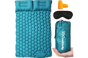 iParaAiluRy Matelas de Camping Autogonflant - Ultraléger de Matelas Gonflable avec Pompe à Pied, Portable Tapis de Matelas Pneumatique pour Plage, Voyage, la Randonnée