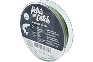 ‎PETRI'S CATCH 2016 PetrisCatch 9-Fach geflochtene Raubfisch Angelschnur, 300m, 8/12/20kg, 0,14/0,18/0,28mm