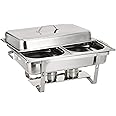 RAJ DOUBLE CHAFING DISH FOOD WARMER, 4.5 LITER X 2 INSERTS, VCD002, 1 PC