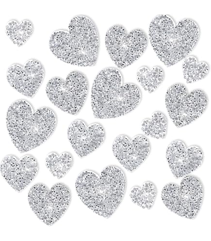 Lot De 30 Strass Thermocollants En Forme De Coeur 6mm - Cristal Transparent - Qualité A+