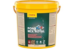 sera Pond Mix Royal 21 L (3,5 kg) | mélange varié pour Les bassins à Population Mixte 21.000 ML 3.500 g | mélange nutritif à Base de Flocons, de Trois Types de granulés et de gammares Entiers