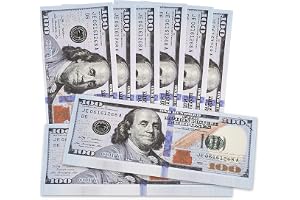 200 Pieces 100 Dollar Prop Money Play - Movie Bills Realistic, For Kids Learning, Fake Toy That Looks Real Actual Size, Perfect Party Decorations