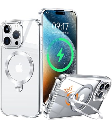 OLHAOMAO Handyhülle Mit 360° Drehbarem Ständer Für IPhone 16 Pro Max – MagSafe Kompatibel, Stoßfest