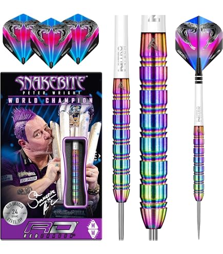 RED DRAGON Peter Wright Snakebite Corra 22g 90% Tungsten Steel Tip