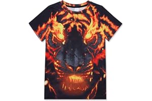 RAISEVERN Unisex Kids 3D Printed Funny T-Shirts Casual Boys Girls Cool Short Sleeve for Teen 6-16T